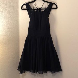 Navy Blue Fit & Flare Dress
